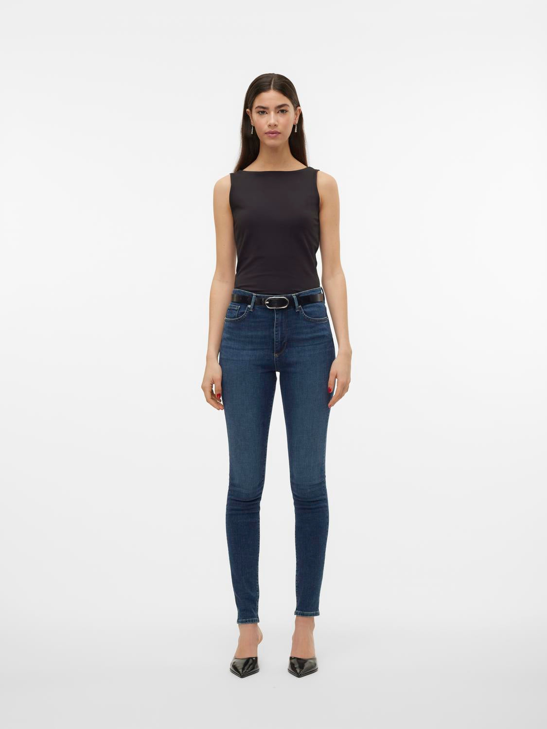 VMSOPHIA Jeans - Dark Blue Denim