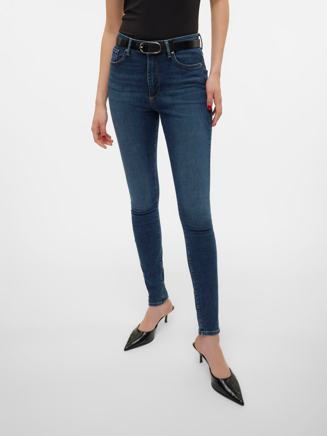 VMSOPHIA Jeans - Dark Blue Denim